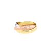 Cartier Trois ors medium model ring in yellow gold,  pink gold and white gold, Size 51 - 00pp thumbnail
