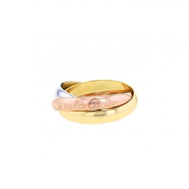 Anello Cartier Trois ors modello medio in oro giallo,  oro rosa e oro bianco