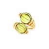 Boucheron ring in yellow gold and peridots - 00pp thumbnail