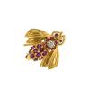 Broche-colgante época años 90 Tiffany & Co en oro amarillo,  rubíes y diamante - 00pp thumbnail