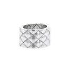 Half-articulated Chanel Matelassé large model ring in white gold - 00pp thumbnail
