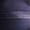 Shopping bag Hermes Garden modello piccolo in tela nera e pelle nera - Detail D3 thumbnail