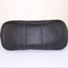 Hermes Garden small model shopping bag in black canvas and black leather - Detail D4 thumbnail