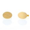 Paire de boutons de manchette ovale Tiffany & Co en or jaune - 00pp thumbnail