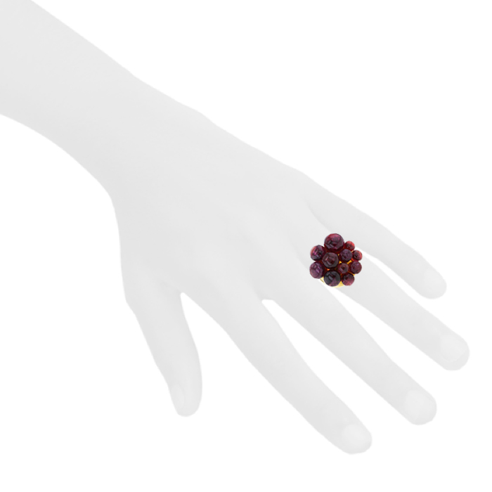 Pomellato Mora ring in yellow gold and tourmaline - Detail D1