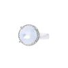 Poiray Fille ring in white gold,  moonstone and diamonds - 00pp thumbnail