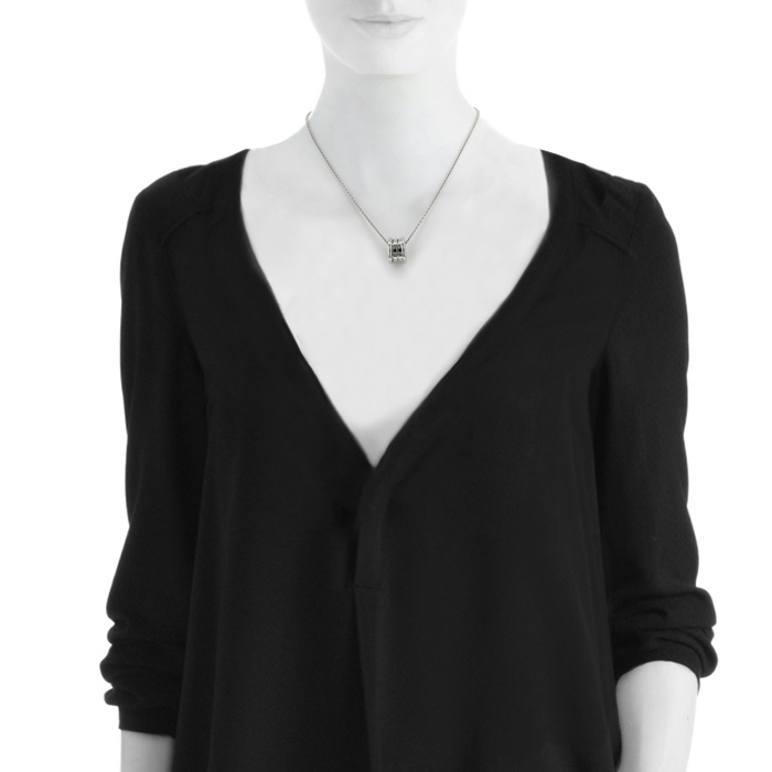 Collar Bulgari B.Zero1 en oro blanco - Detail D1