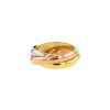 Bague Cartier Trinity moyen modèle en 3 ors, taille 55 - 00pp thumbnail