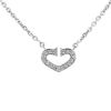 Open Cartier C de Cartier necklace in white gold and diamonds - 00pp thumbnail