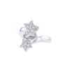 Asymmetric Chanel Comètes large model ring in white gold and diamonds - 00pp thumbnail