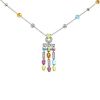 Bulgari Allegra large model necklace in white gold,  diamonds and colored stones - 00pp thumbnail