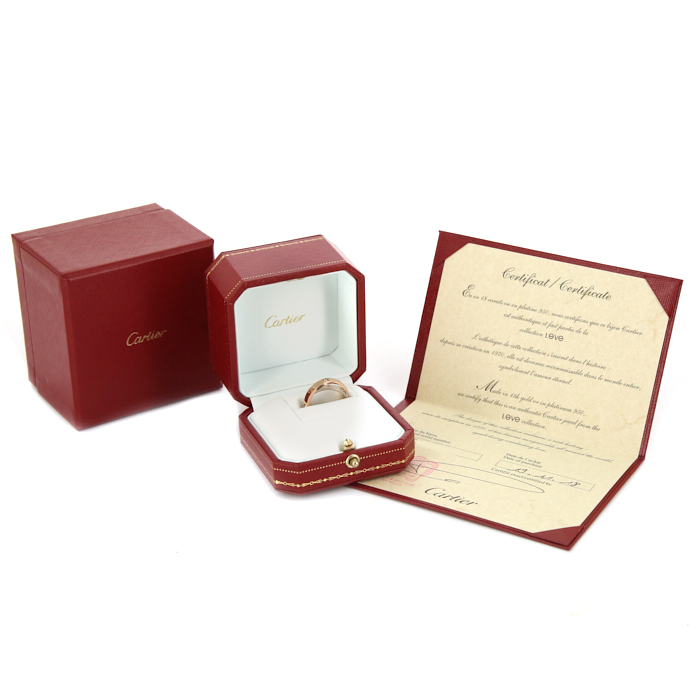 Cartier Love Astro ring in white gold,  pink gold and diamonds - Detail D2