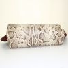 Celine Trapeze medium model handbag in beige python and burgundy suede - Detail D4 thumbnail