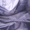 Shopping bag Bottega Veneta Intrecciolusion in tela con stampa nera e pelle nera - Detail D2 thumbnail