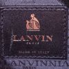 Bolso de mano Lanvin Happy en cuero acolchado rosa y cuero marrón - Detail D3 thumbnail