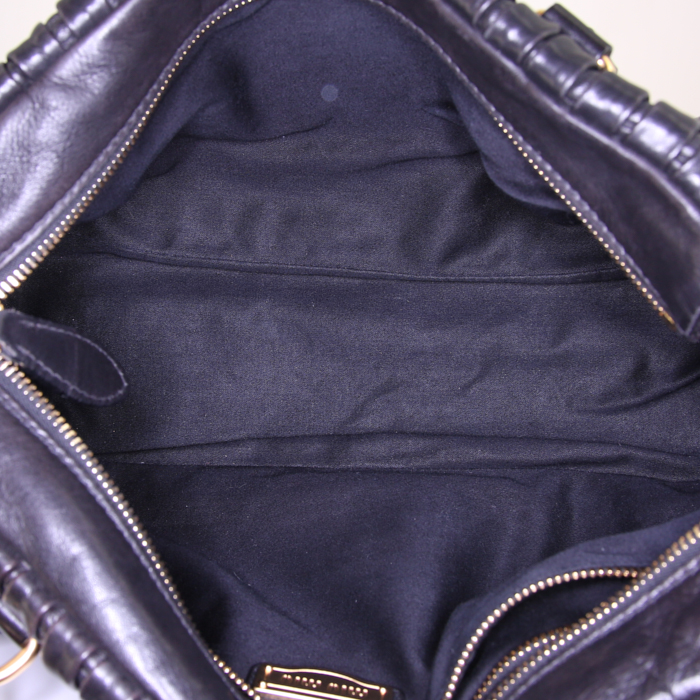 Borsa Miu Miu in pelle nera plissettato - Detail D3