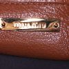 Miu Miu Madras shoulder bag in brown leather - Detail D4 thumbnail