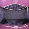 Shopping bag Prada Nylon in tela trapuntata color prugna e pelle color prugna - Detail D3 thumbnail