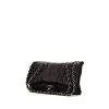 Chanel Editions Limitées shoulder bag in black leather and black whool - 00pp thumbnail