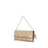 Dior Lady Dior Rendez-vous pouch in beige patent quilted leather - 00pp thumbnail