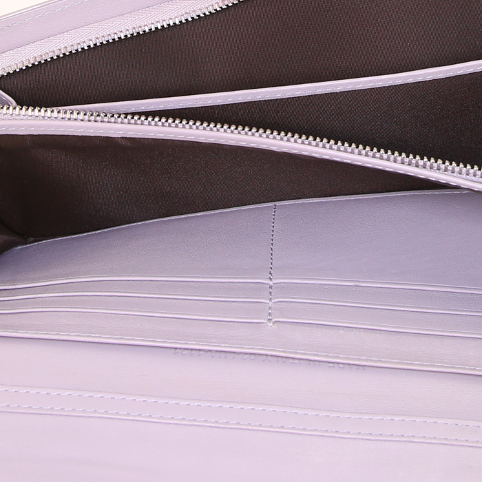 Pochette Dior Lady Dior Rendez-vous in pelle verniciata e foderata beige - Detail D2