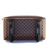 Louis Vuitton Pegase suitcase in damier canvas and brown leather - Detail D4 thumbnail