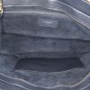 Borsa a tracolla Saint Laurent Rive Gauche modello medio in pelle martellata blu marino - Detail D3 thumbnail