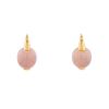 Paire de boucles d'oreilles Pomellato Luna en or rose et quartz rose - 00pp thumbnail