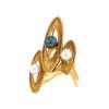 Vintage 1970's ring in yellow gold and pearls - 00pp thumbnail