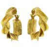 Vintage 1970's earrings in 22 carats yellow gold, by Claude Pelletier - 00pp thumbnail