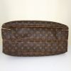 Bolsa de viaje Louis Vuitton Alize en lona Monogram marrón y cuero natural - Detail D5 thumbnail