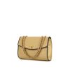Chanel Vintage handbag in beige quilted leather and black piping - 00pp thumbnail
