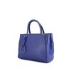 Borsa Fendi 2 Jours modello piccolo in pelle blu - 00pp thumbnail