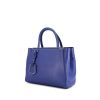 Fendi 2 Jours small model handbag in blue leather - 00pp thumbnail
