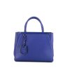 Fendi 2 Jours small model handbag in blue leather - 360 thumbnail