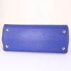 Fendi 2 Jours small model handbag in blue leather - Detail D4 thumbnail