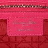 Dior Lady Dior large model handbag in pink leather cannage - Detail D4 thumbnail