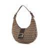 Fendi Zucca handbag in brown monogram canvas and brown leather - 00pp thumbnail