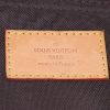 Funda protectora para ropa Louis Vuitton en lona Monogram marrón y cuero cuero natural - Detail D3 thumbnail