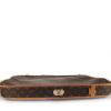 Funda protectora para ropa Louis Vuitton en lona Monogram marrón y cuero cuero natural - Detail D4 thumbnail