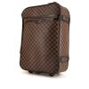 Louis Vuitton Pegase suitcase in ebene damier canvas and brown leather - 00pp thumbnail