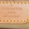 Louis Vuitton Hampstead small model shopping bag in azur damier canvas and natural leather - Detail D3 thumbnail
