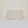Louis Vuitton Hampstead small model shopping bag in azur damier canvas and natural leather - Detail D4 thumbnail