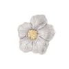 Buccellati Blossom Gardenia ring in silver and yellow gold - 00pp thumbnail