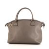 Gucci shoulder bag in grey grained leather - 360 thumbnail
