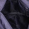 Sac bandoulière Prada Nylon en toile noire et cuir noir - Detail D2 thumbnail