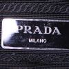 Prada Nylon shoulder bag in black canvas and black leather - Detail D3 thumbnail