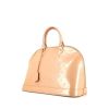 Louis Vuitton Alma large model handbag in beige monogram patent leather - 00pp thumbnail