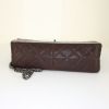 Chanel 2.55 handbag in brown quilted grained leather and grey quilted leather - Detail D5 thumbnail
