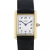 Reloj Cartier Tank Must de plata dorada - 00pp thumbnail